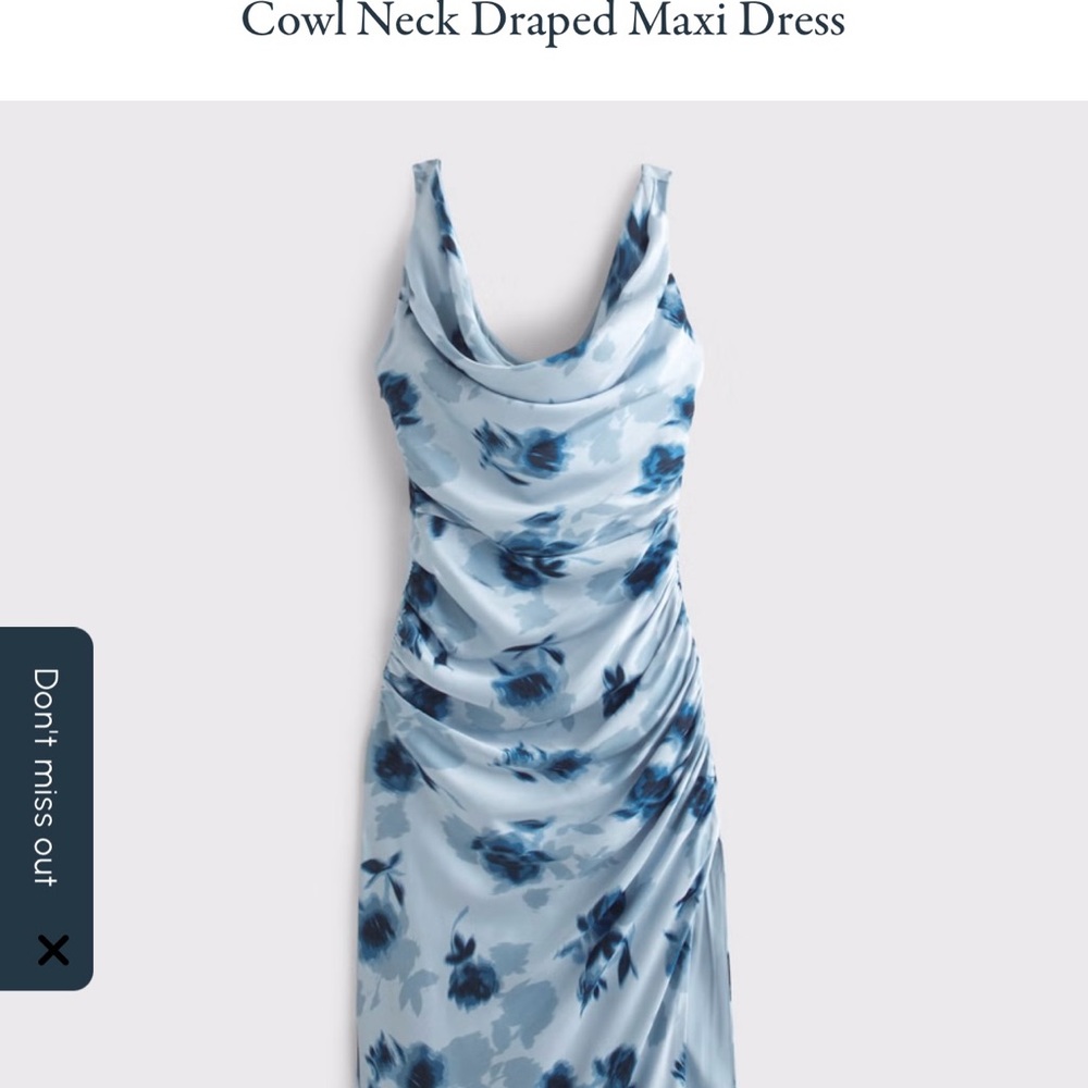 Abercrombie & Fitch Blue Floral Maxi Dress